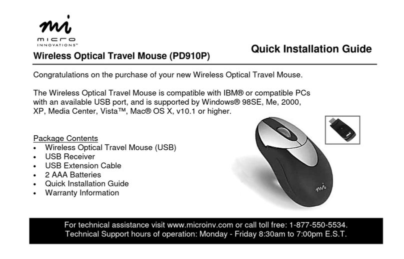 Micro Innovations PD910P Quick installation guide