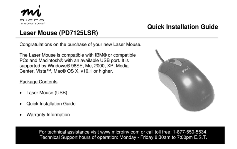 Micro Innovations PD7125LSR Quick installation guide