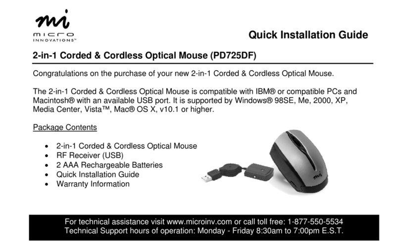 Micro Innovations PD725DF Quick installation guide