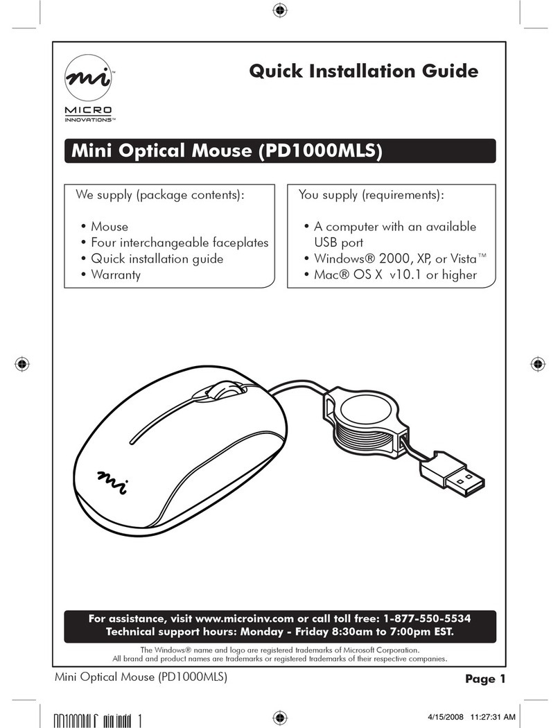 Micro Innovations PD1000MLS Quick installation guide