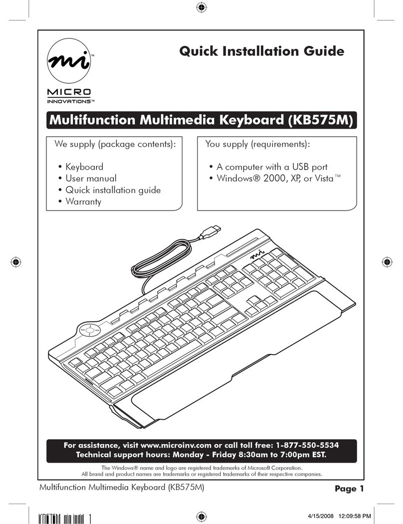 Micro Innovations KB575M User manual