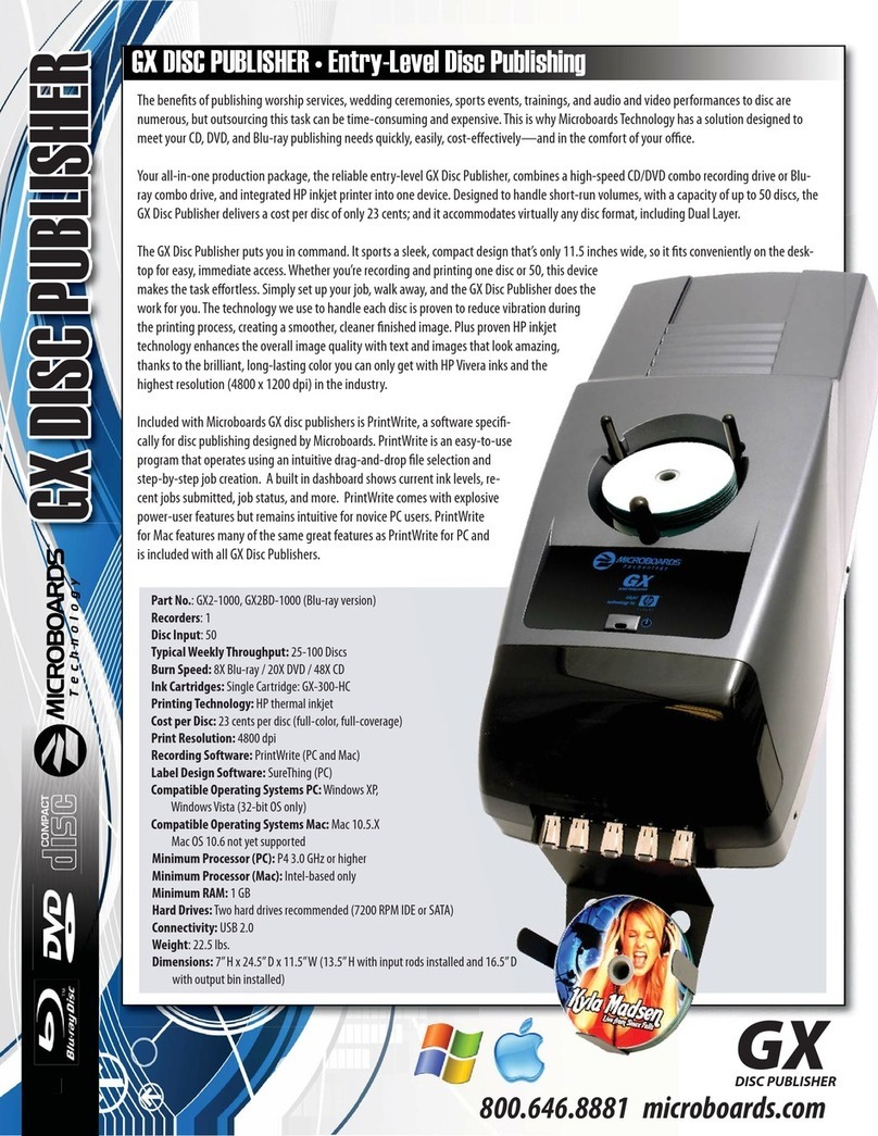 MicroBoards Technology GX2-1000 Specification sheet