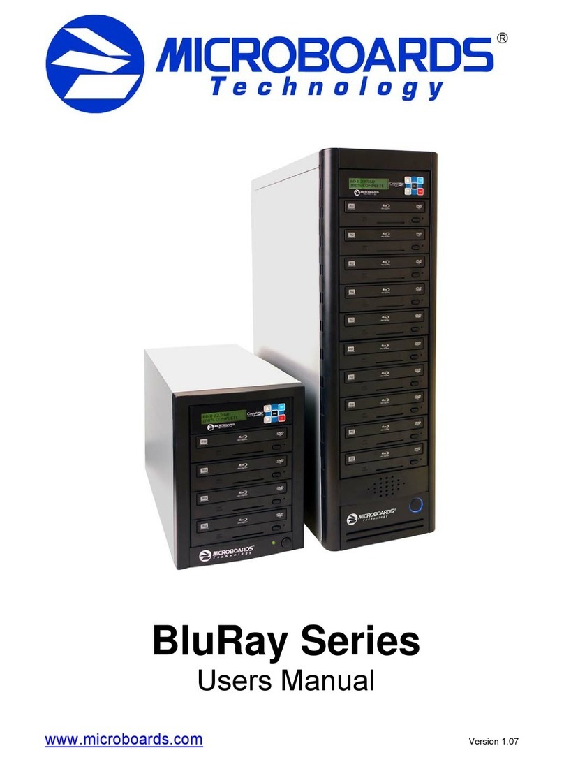 MicroBoards Technology CopyWriter BluRay Series user manual MicroBoards Technology CopyWriter BluRay Series user manual