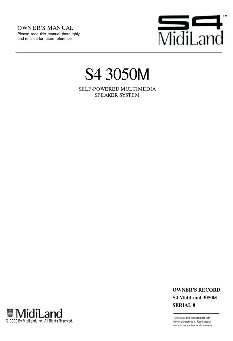 MidiLand S4 3050M owner's manual