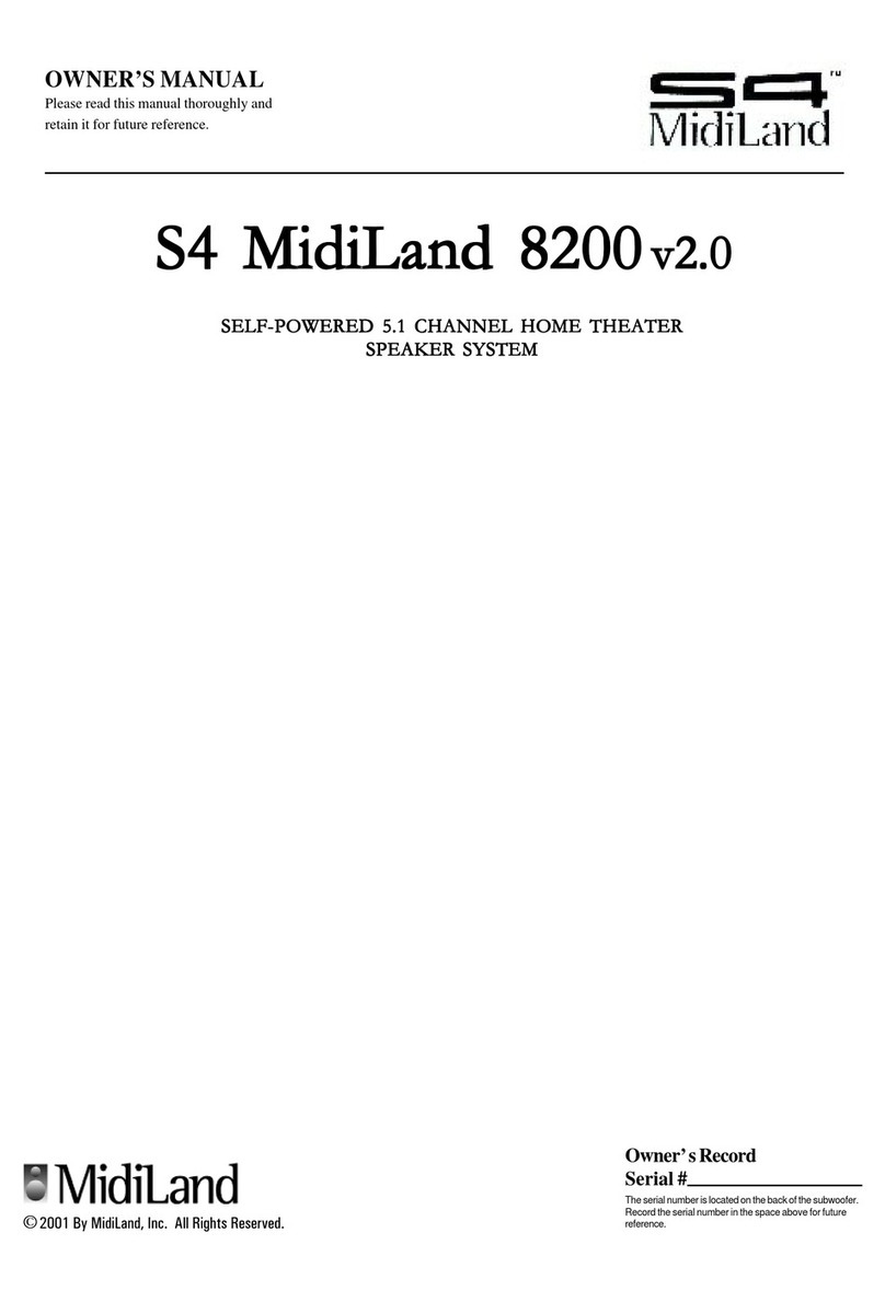 MidiLand 8200 owner's manual
