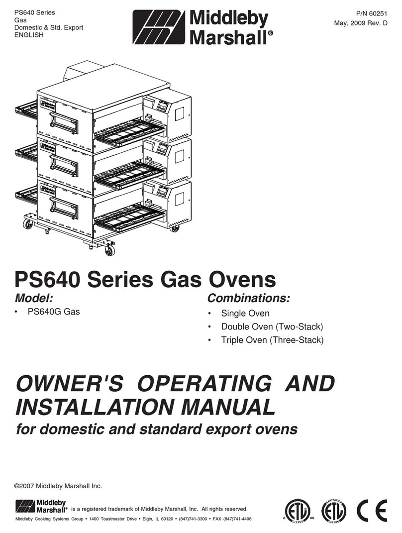 Middleby Marshall PS640 series Operation manual
