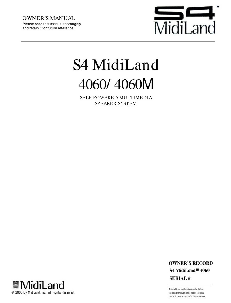 MidiLand 4060 Owner's record