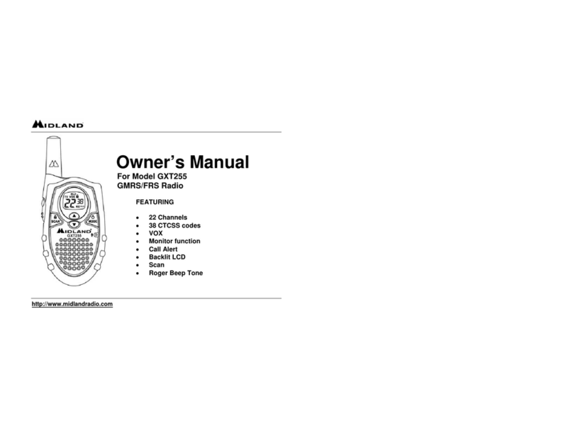 Midland GXT255 User manual