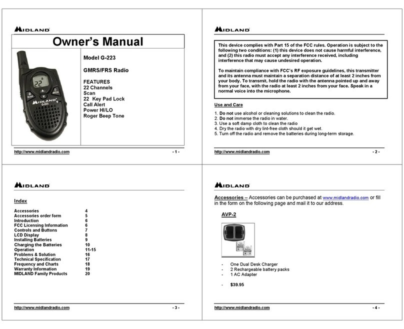Midland G-223 owner's manual