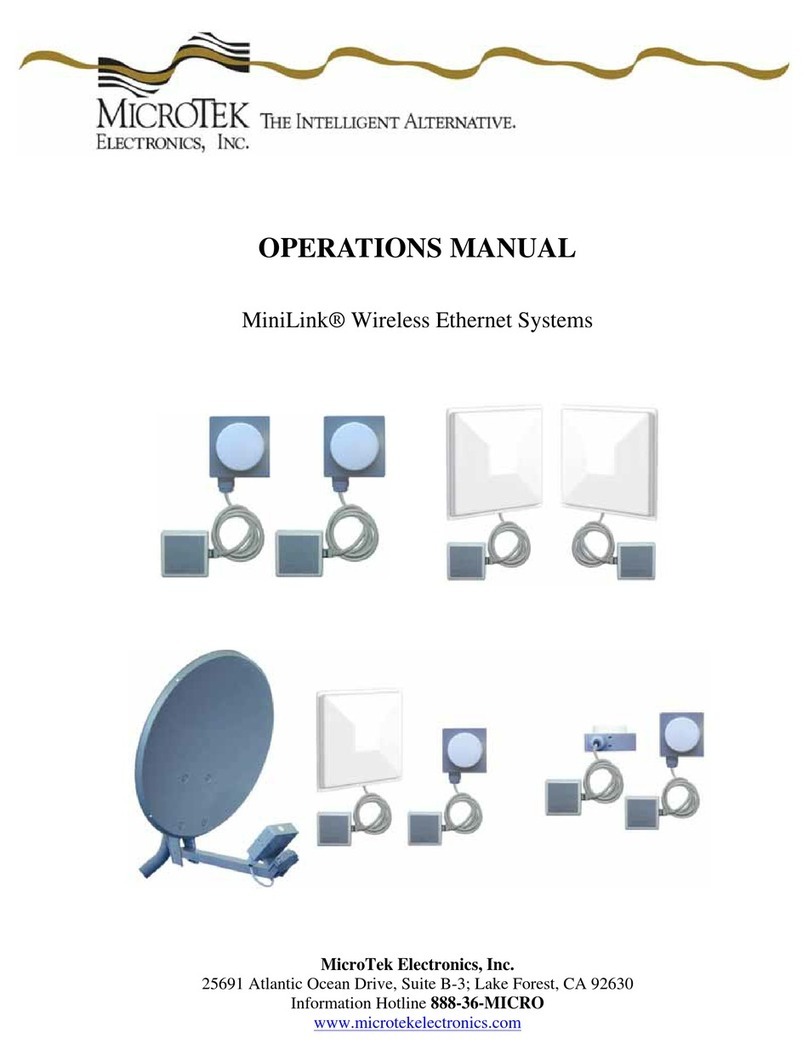 Microtek MiniLink Operation manual