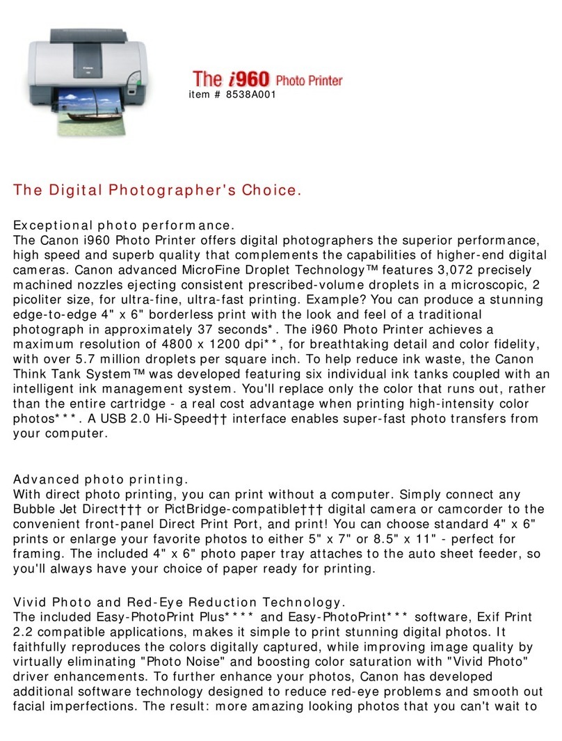 Canon i960 Series User manual