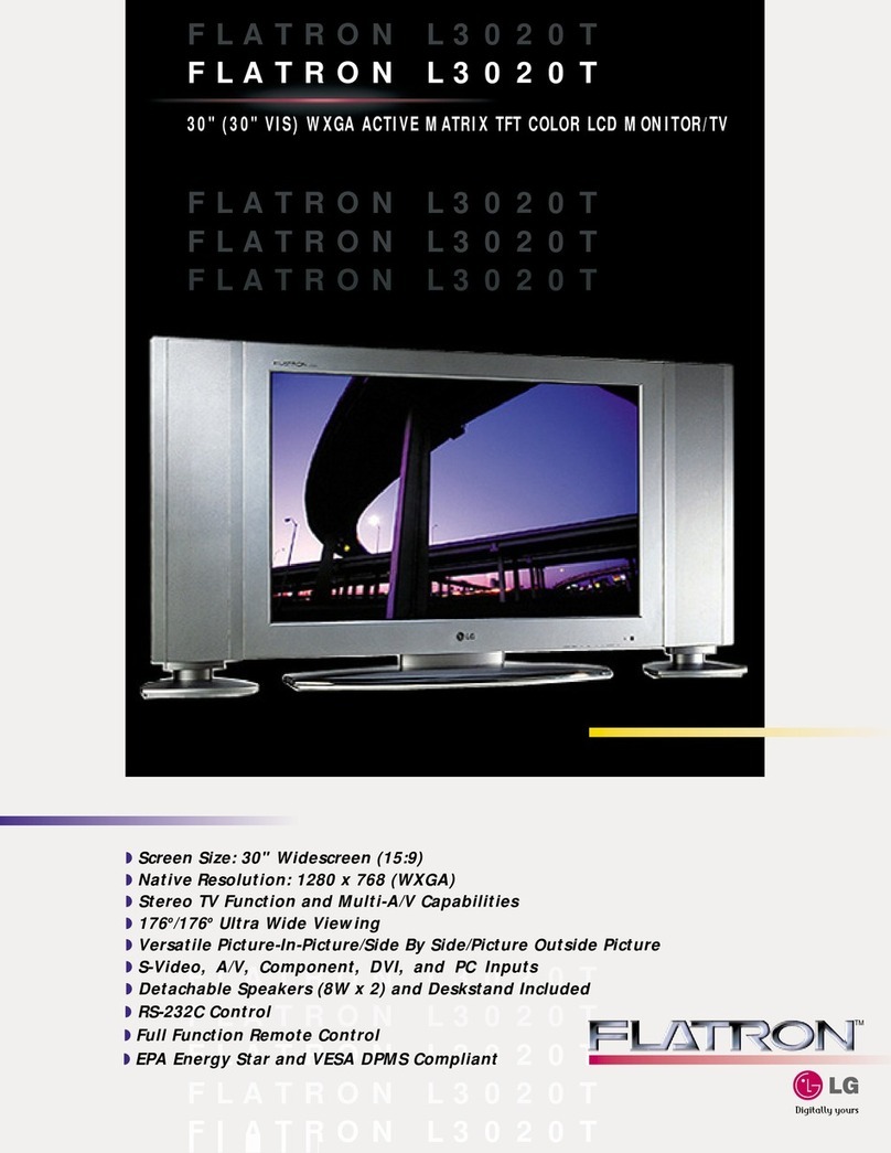 LG Flatron L3020T User manual