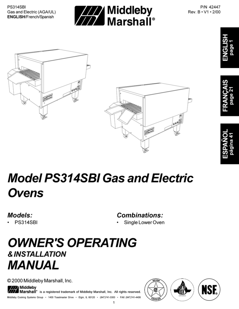 Middleby Marshall PS314SBI Operation manual