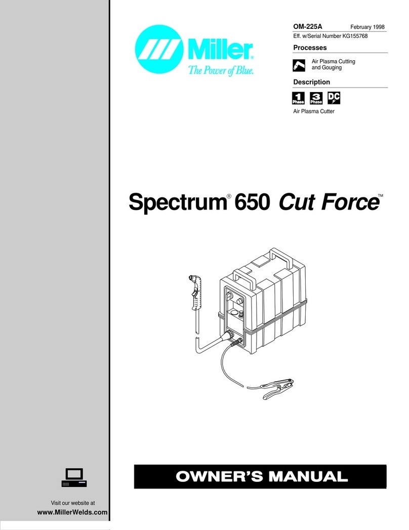 Miller Electric OM-225A owner's manual