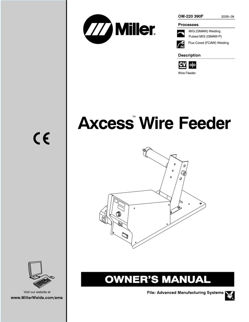 Miller Electric OM-220 390F User manual Miller Electric OM-220 390F User manual