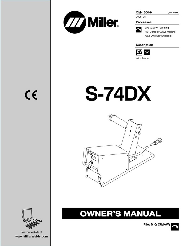 Miller Electric S-74DX User manual