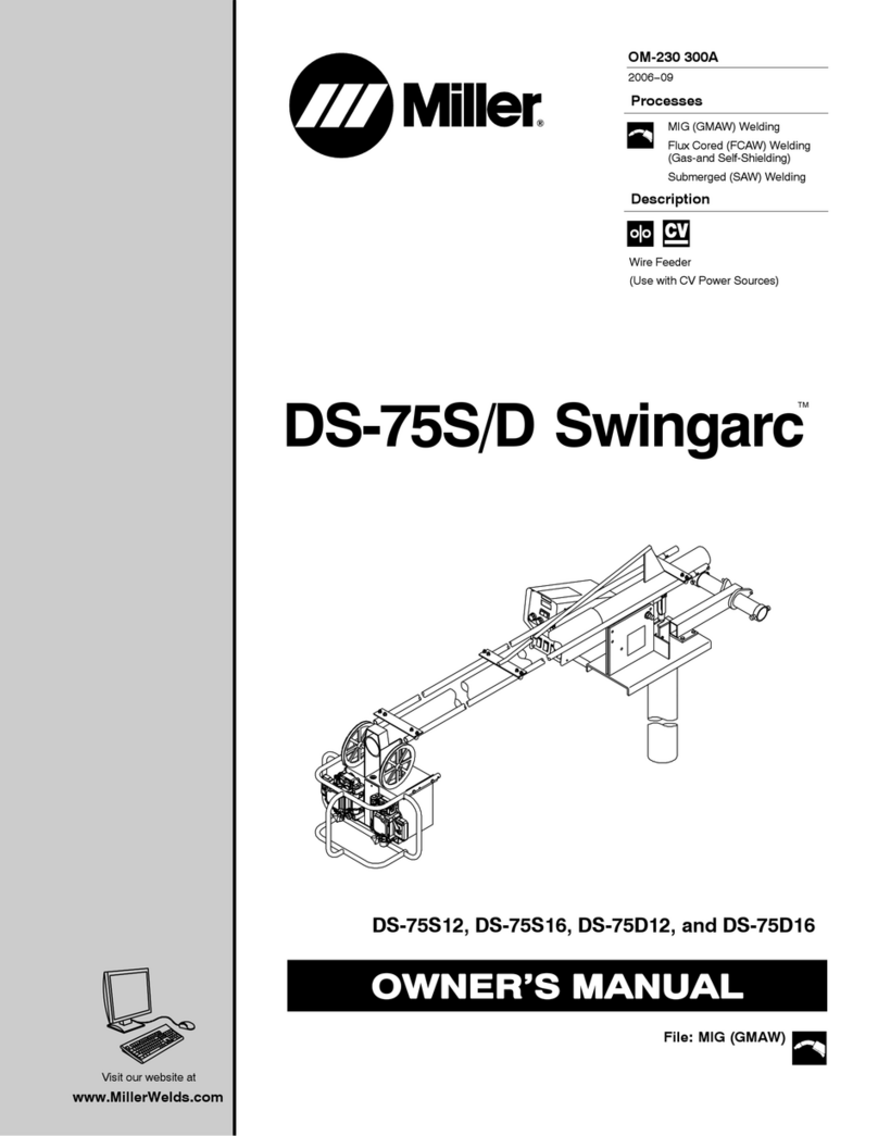 Miller Electric DS-75D16 Swingarc owner's manual