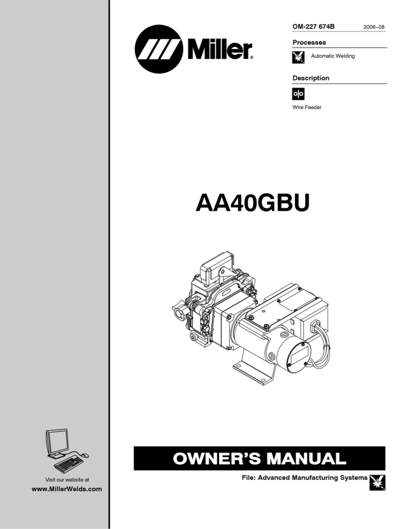 Miller Electric AA40GBU owner's manual