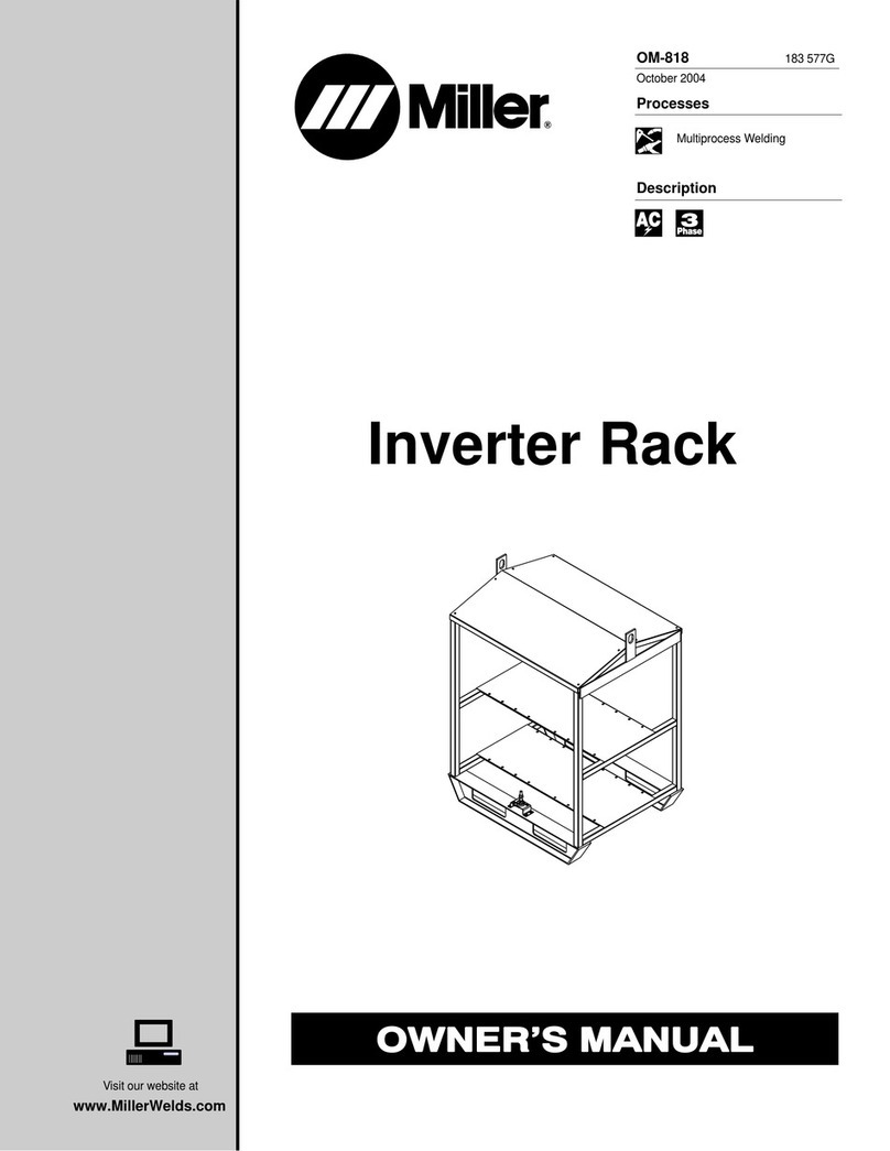 Miller Electric Inverter Rack owner's manual Miller Electric Inverter Rack owner's manual