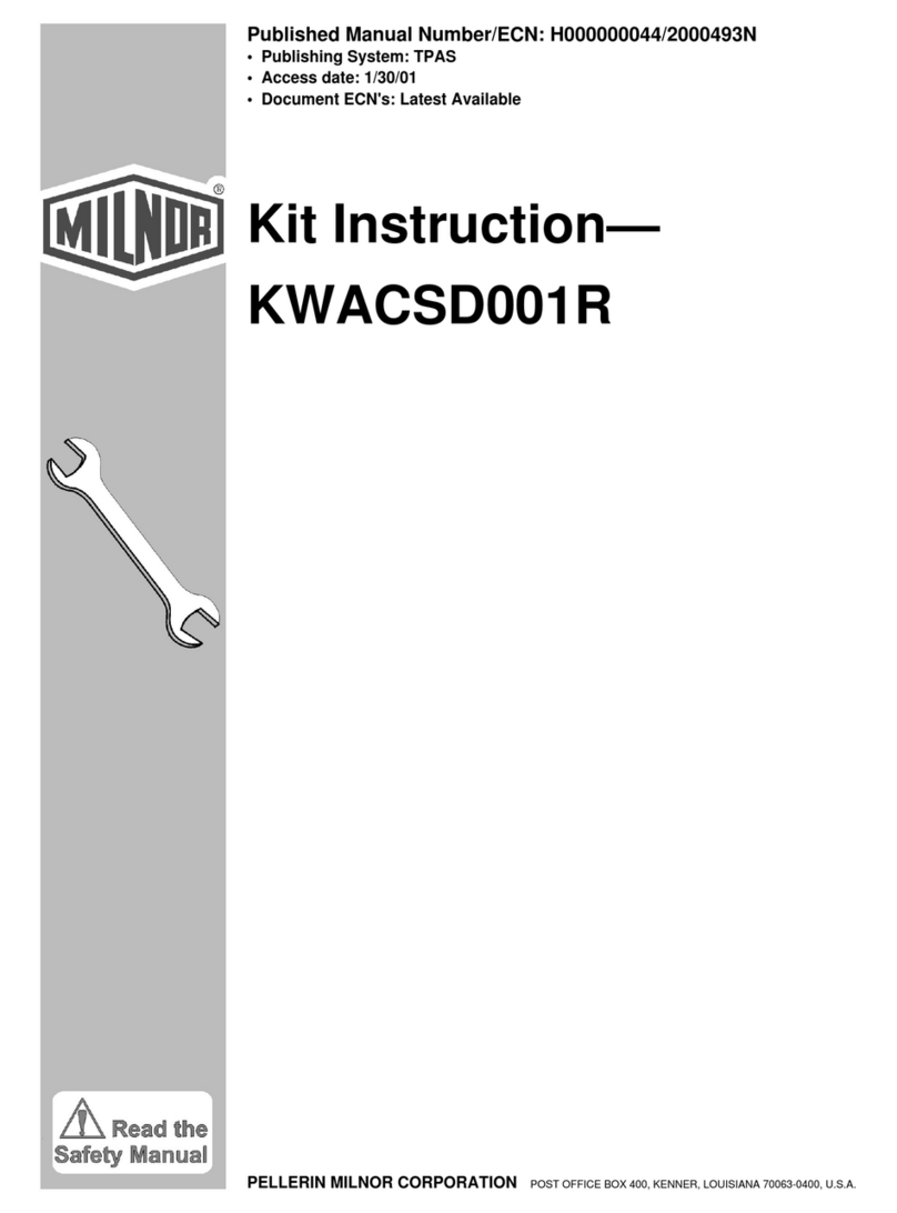 Milnor KWACSD001R instructions