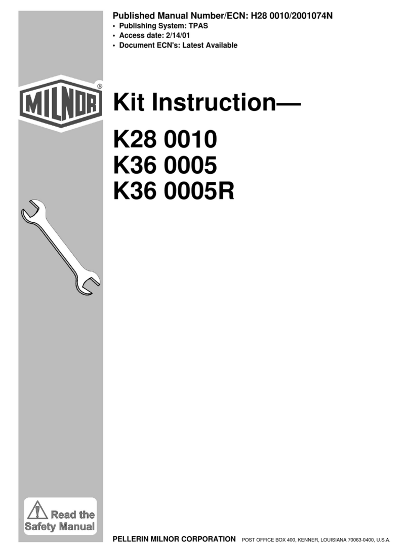 Milnor K36 0005 User manual