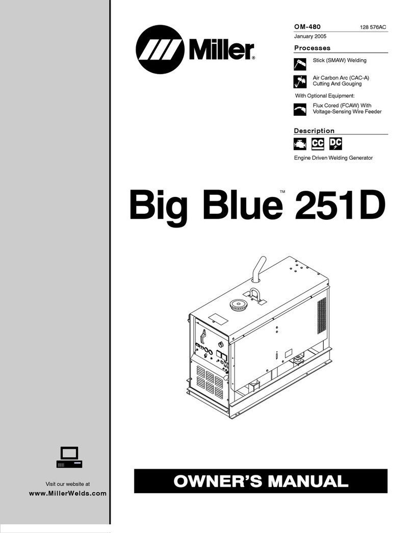 Miller Electric Big Blue 251D owner's manual