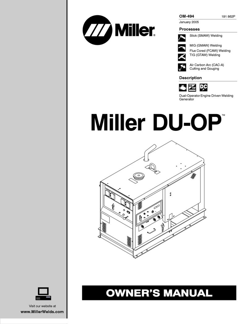 Miller Electric OM-494 owner's manual