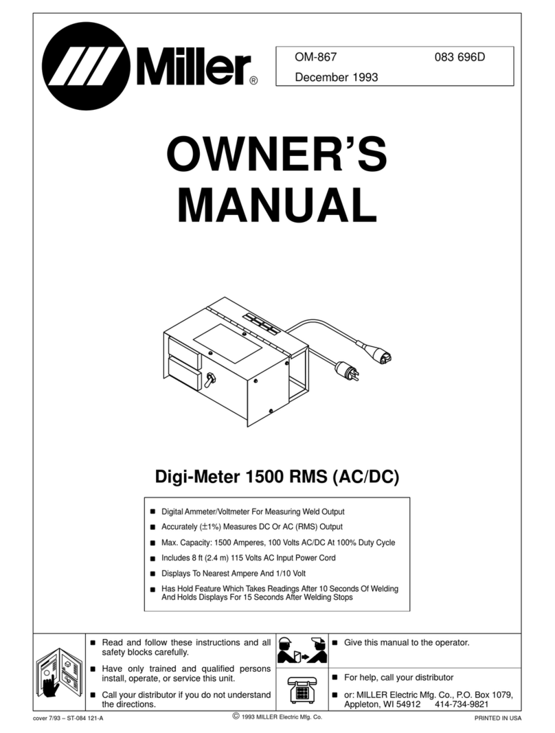 Miller Electric Digi-Meter RMS (AC-DC) User manual