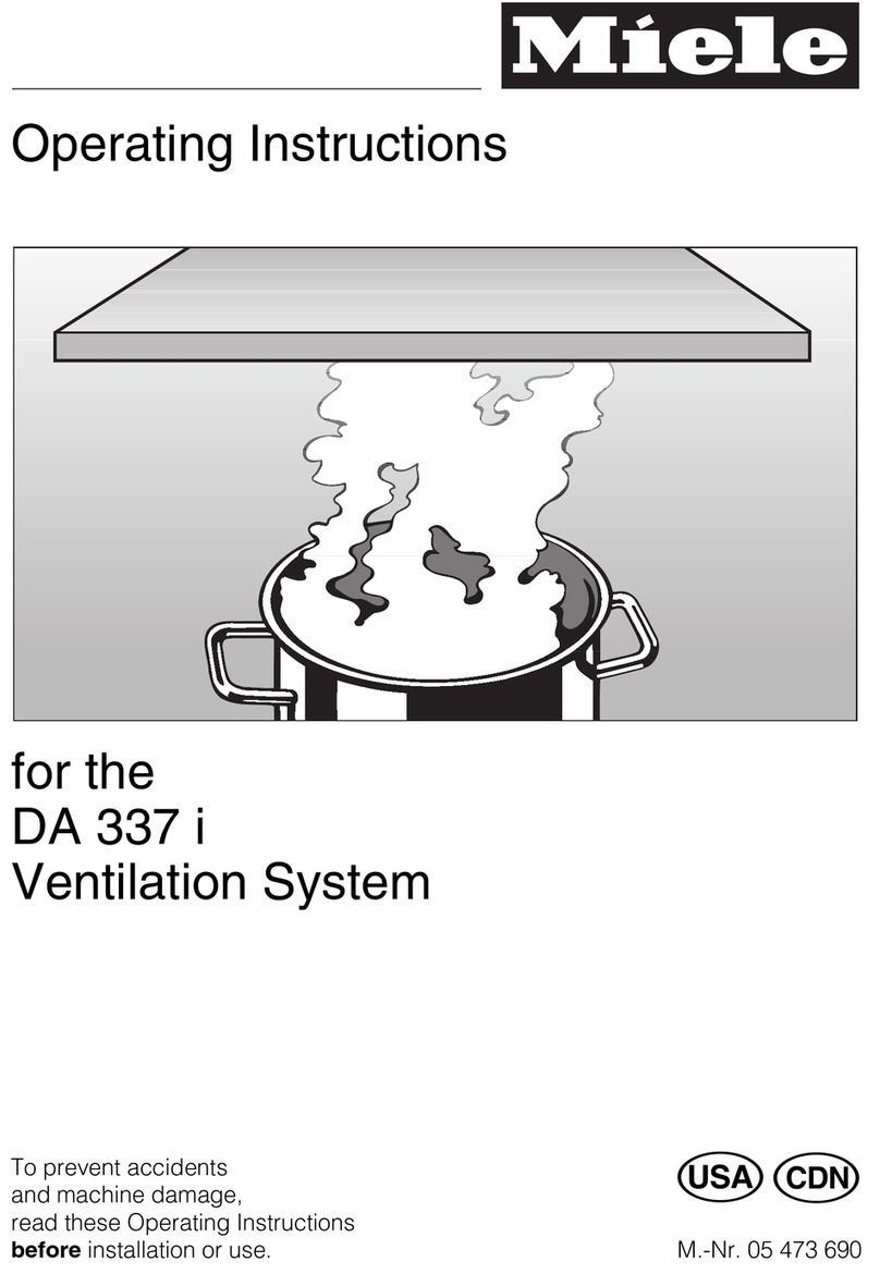 Miele DA 337 I operating instructions