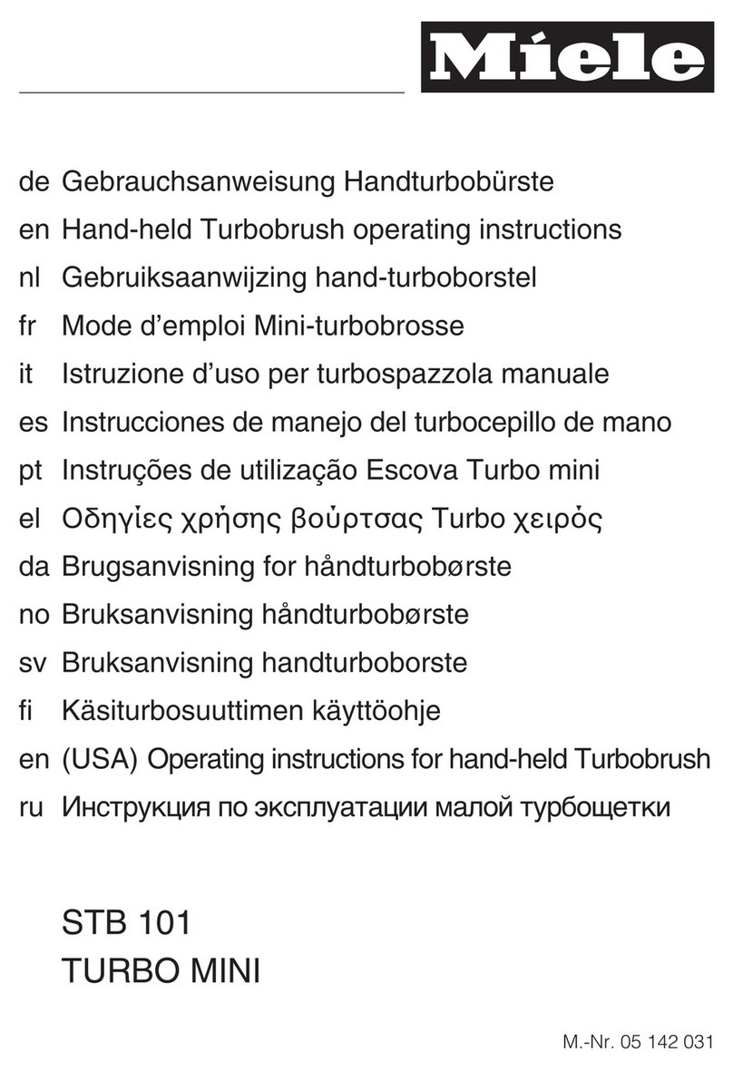 Miele TURBO MINI STB 101 operating instructions