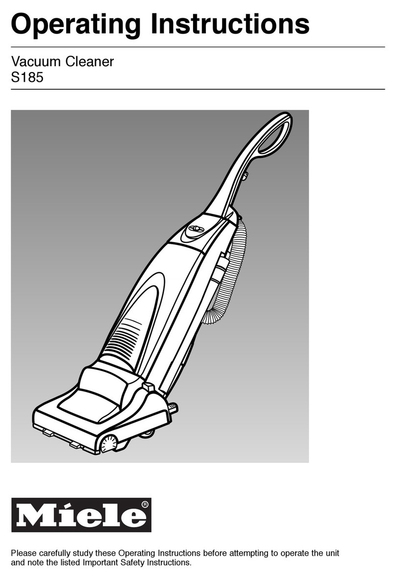 Miele S185 operating instructions