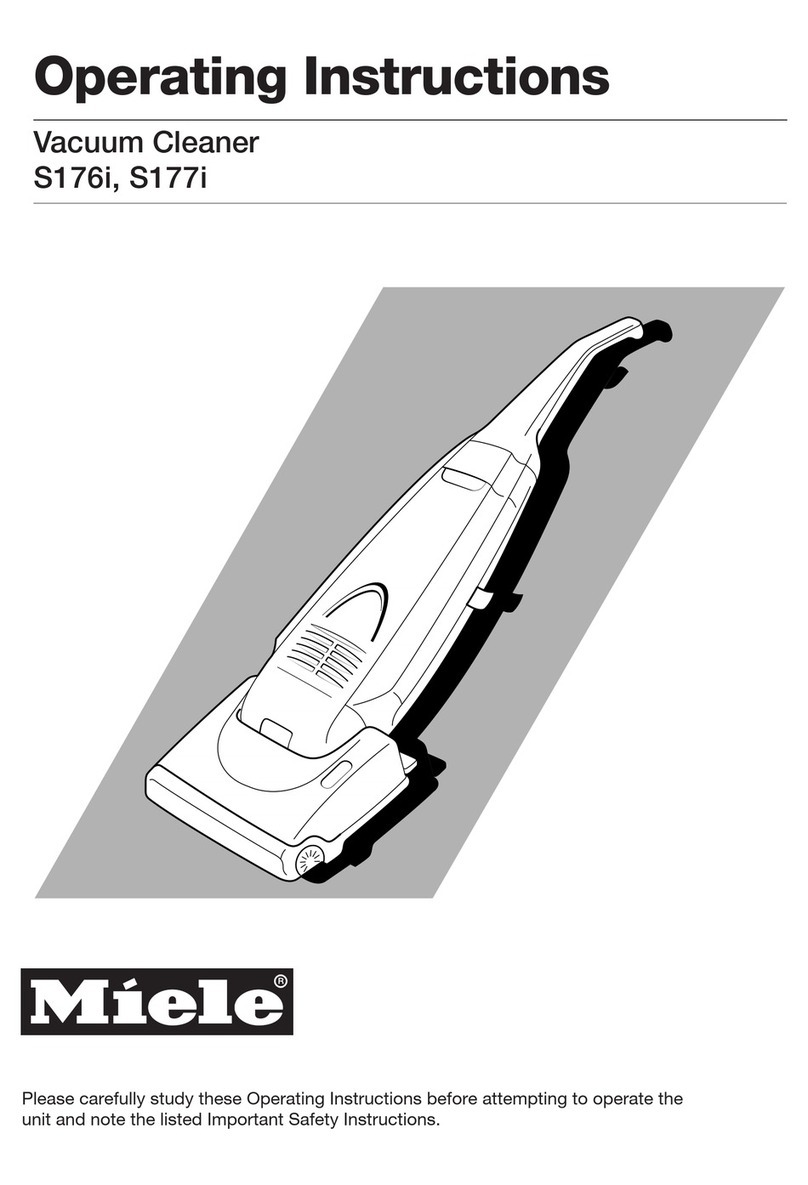 Miele S176i operating instructions