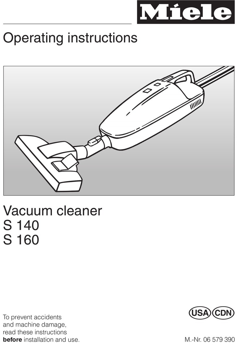 Miele S 140 operating instructions