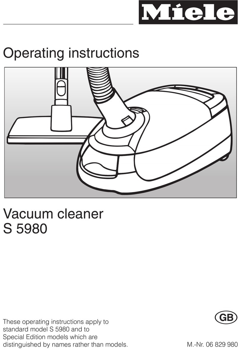 Miele Capricorn S5980 operating instructions Miele Capricorn S5980 operating instructions