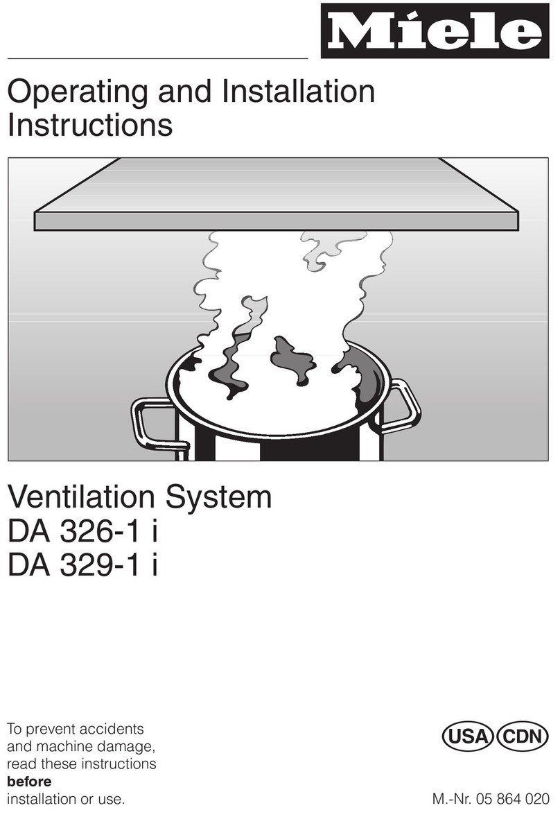 Miele DA 326-1 i Operating and installation instructions