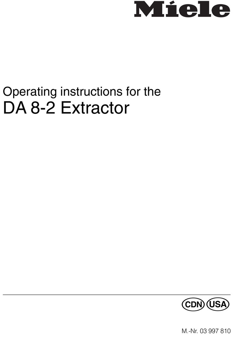 Miele DA 8-2 operating instructions
