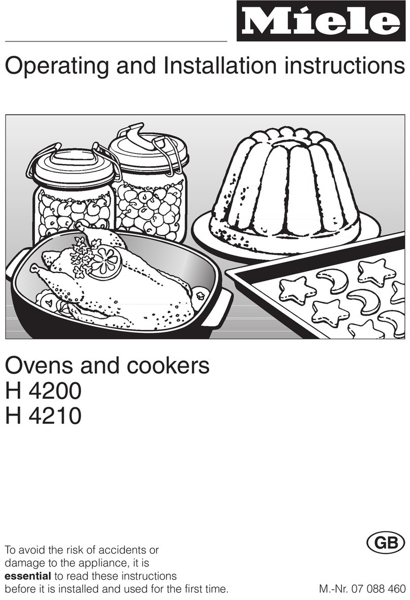 Miele H 4210 User manual Miele H 4210 User manual