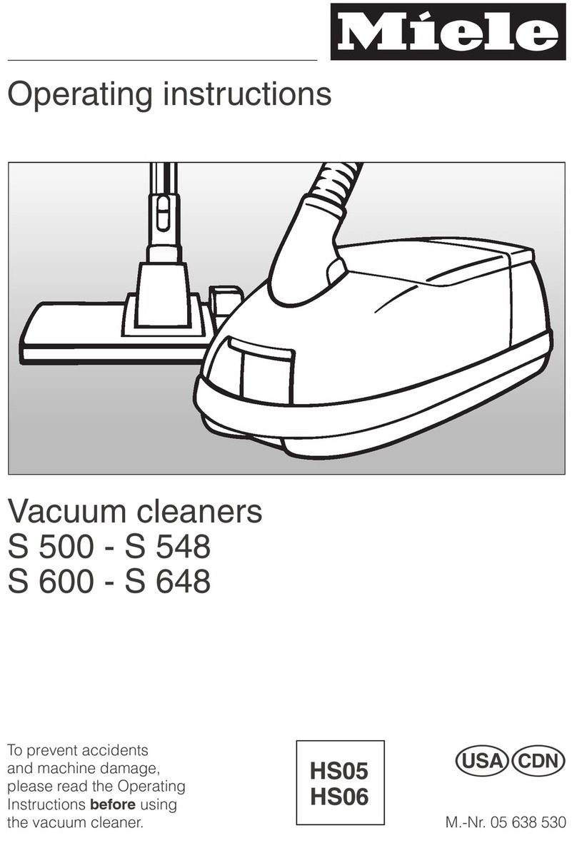 Miele S 500 - S 548 User manual
