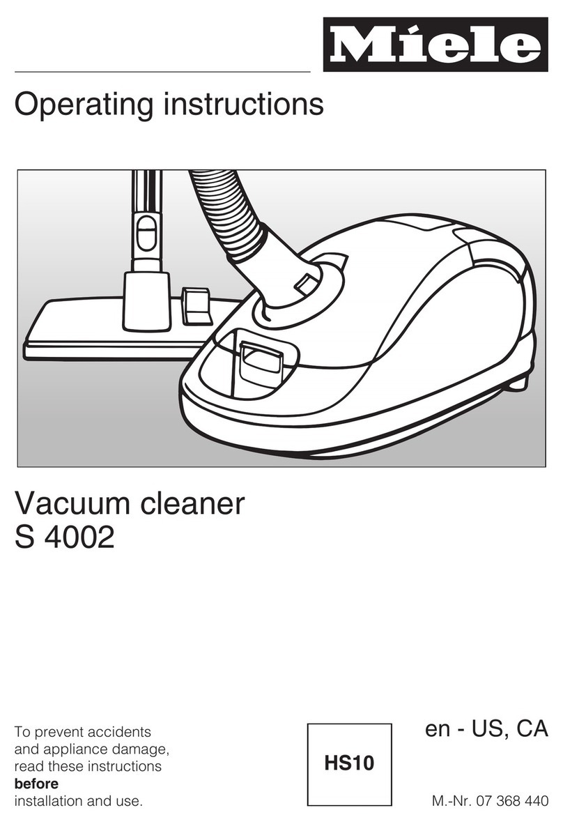 Miele S 4002 User manual Miele S 4002 User manual