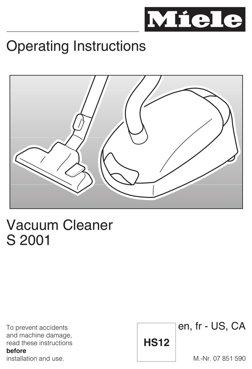 Miele S 2001 User manual
