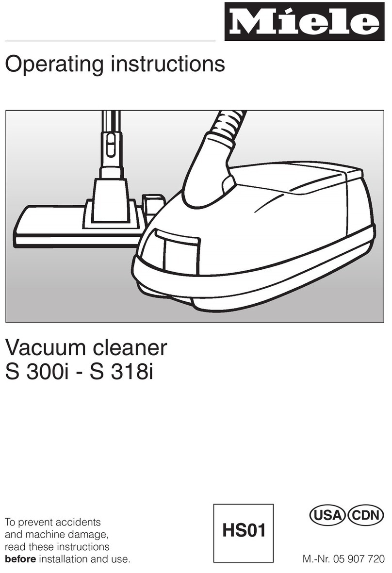 Miele S 300i operating instructions
