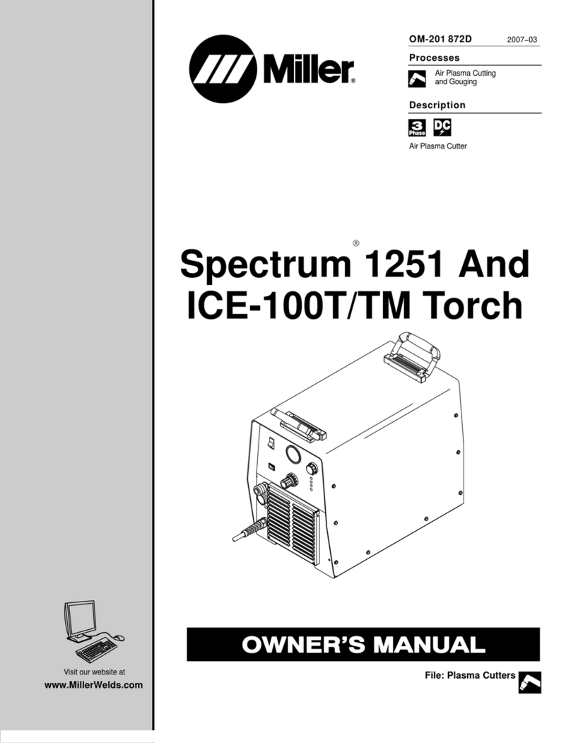 Miller Electric Spectrum 1251 owner's manual