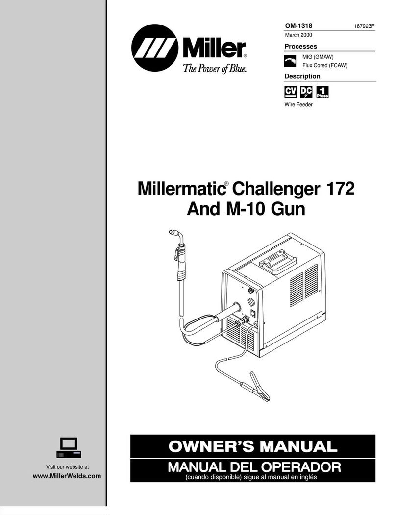 Miller Electric 172 M-10 Gun owner's manual