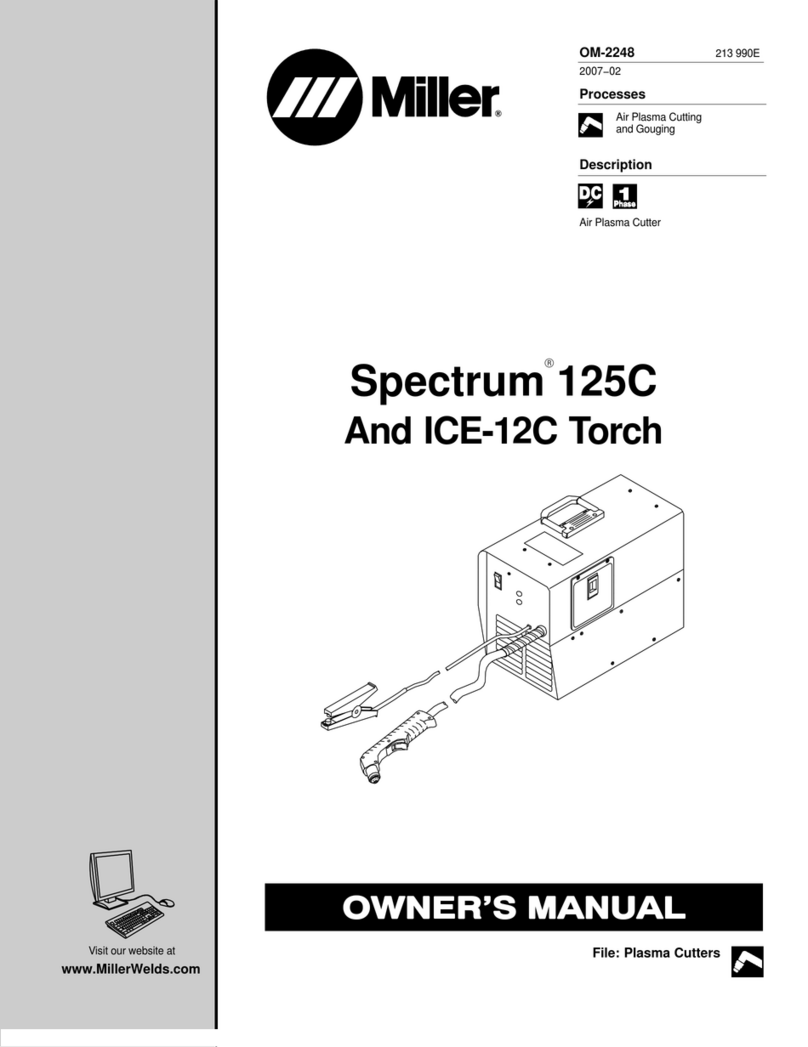 Miller Electric Spectrum 125C owner's manual