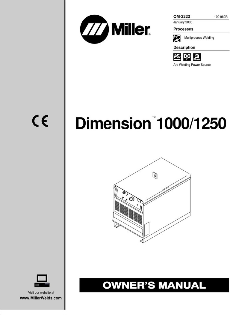 Miller SQUAREWAVE 1000 User manual