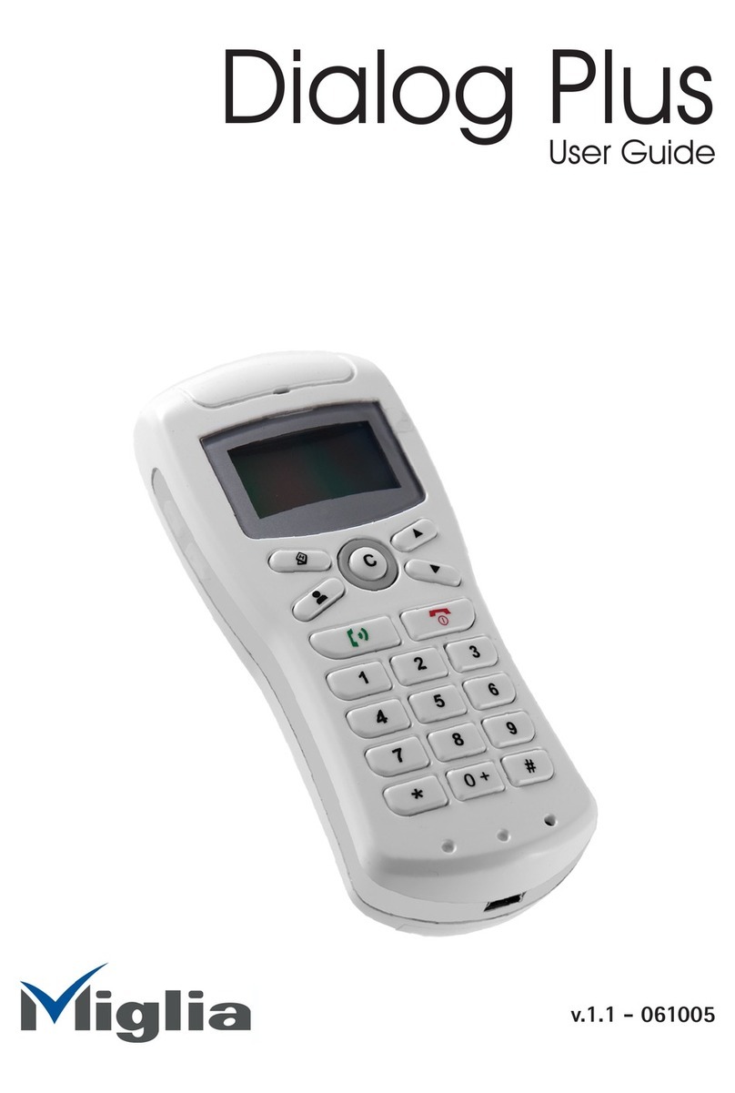 Miglia Dialog Plus Cordless Phone user guide