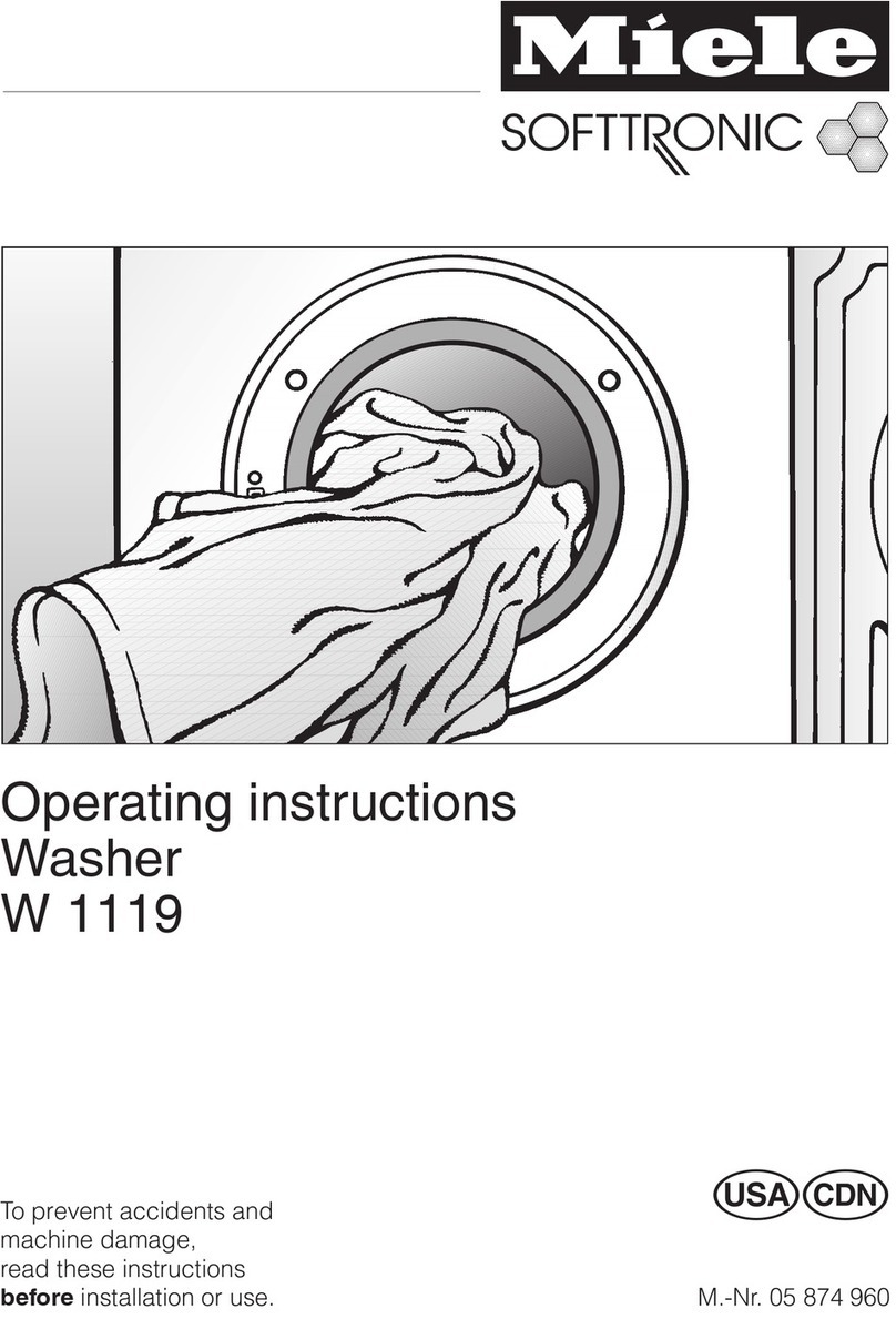 Miele Touchtronic W 1119 User manual