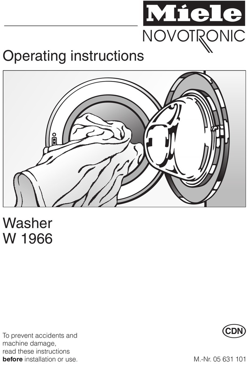 Miele NOVOTRONIC W 1966 User manual