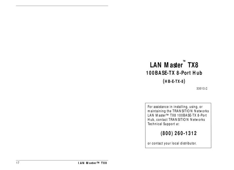 Transition Networks HB-E-TX-8 User manual