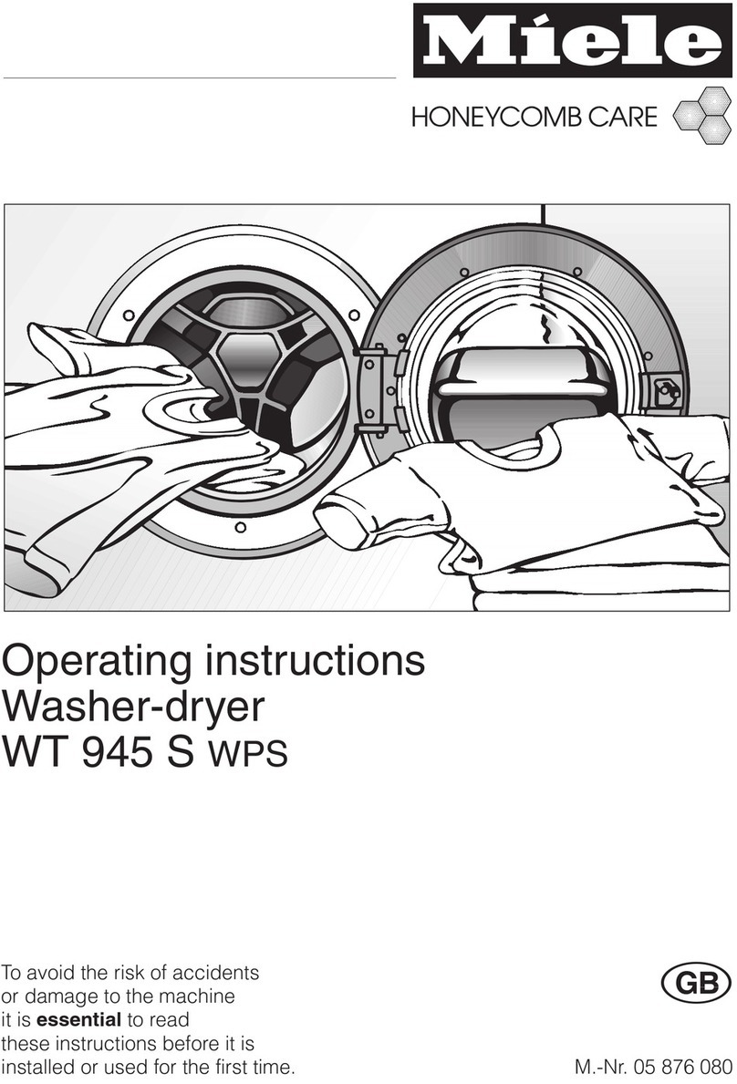 Miele WT 945 S WPS operating instructions